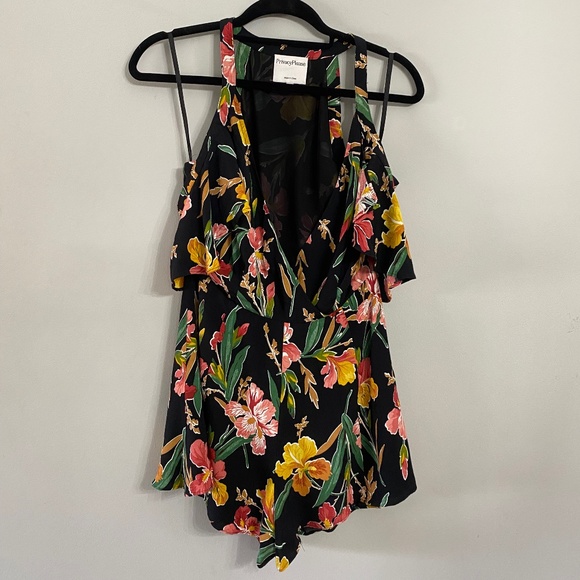 REVOLVE PRIVACY PLEASE LEON COLD SHOULDER FLORAL ROMPER - Picture 2 of 7